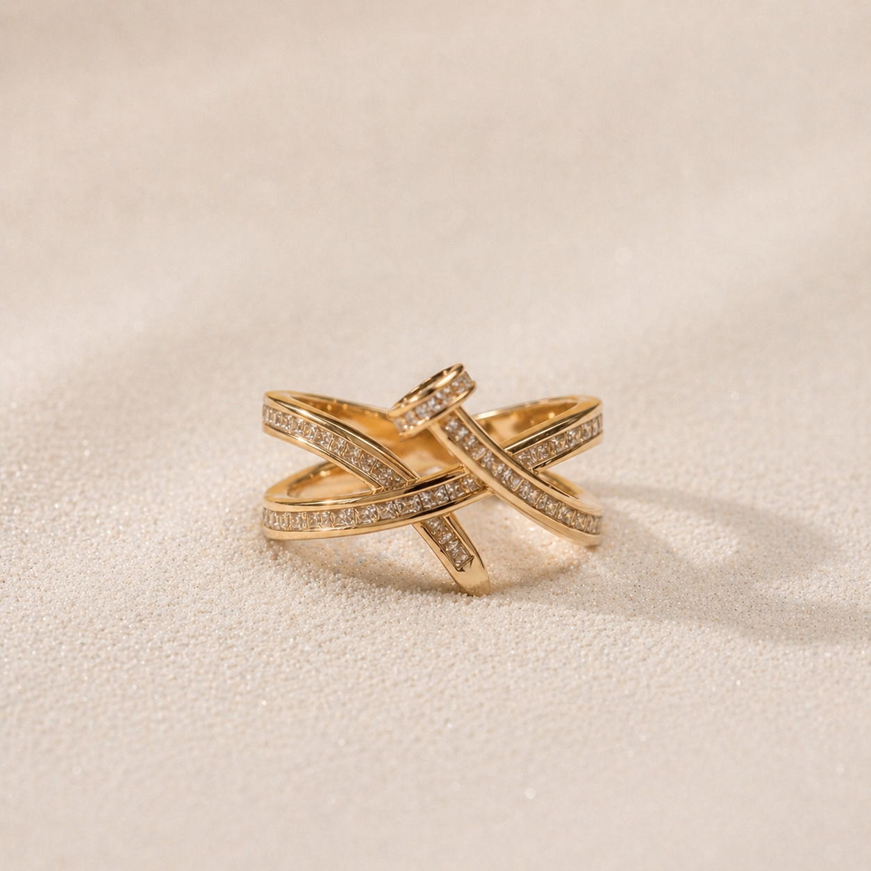 Crystal Wrap Statement Ring