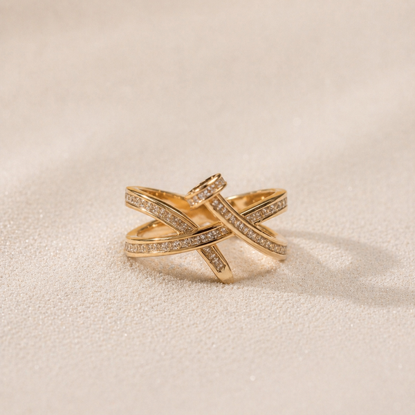 Crystal Wrap Statement Ring