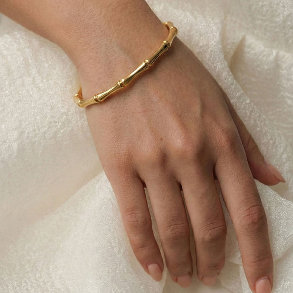 Bamboo Link Clasp Bracelet