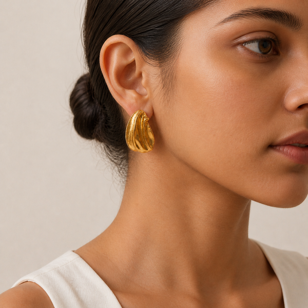Wave Stud Earrings